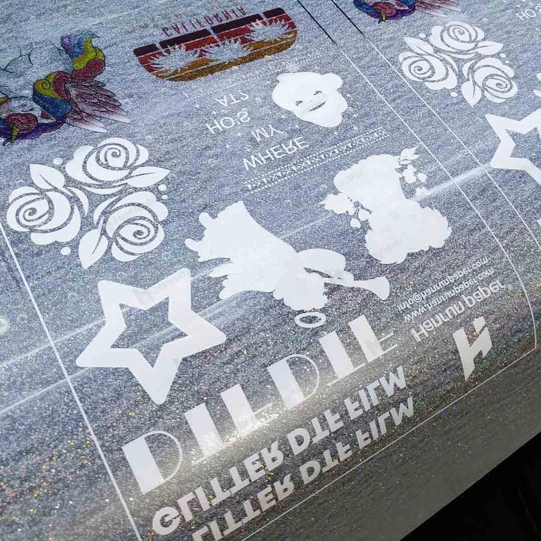 Pellicola DTF glitterata