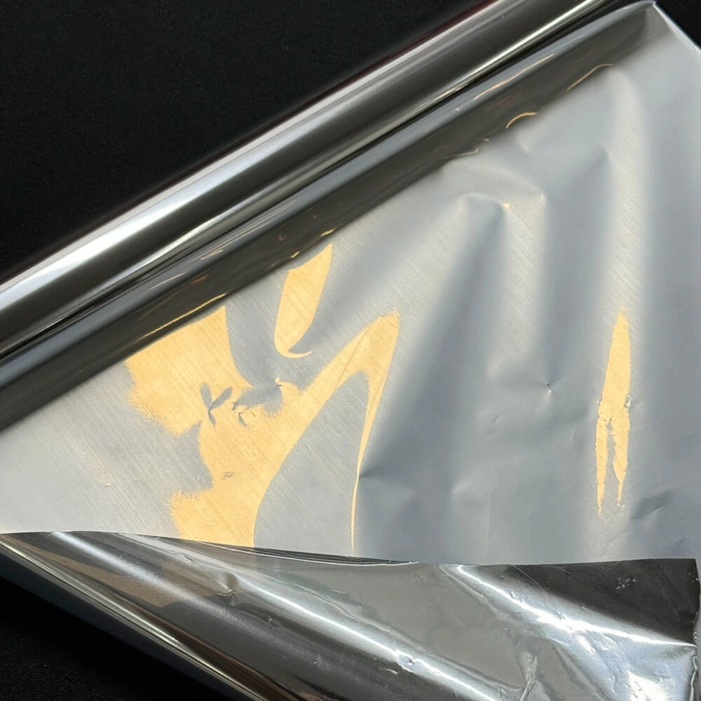 Lamina per stampa a caldo color argento metallizzato