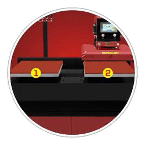 PRO-F6040-2 Pressa di calore pneumatica a doppia stazione