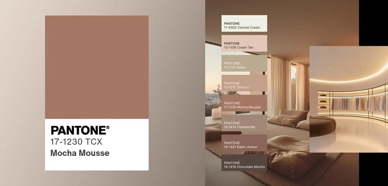 Ricreare perfettamente il colore dell'anno Pantone: l'eleganza della Mocha Mousse