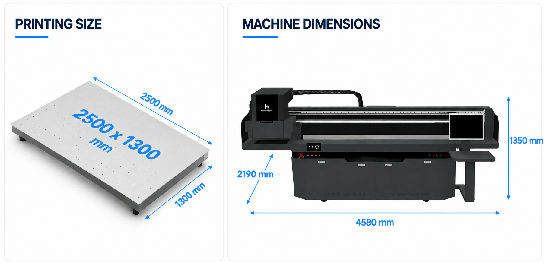 Stampante flatbed di grande formato UV-H2513